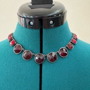 Express Deep Red Statement Necklace